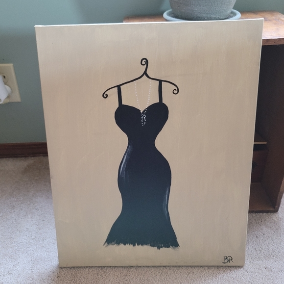 Other - Little Black Dress Painting